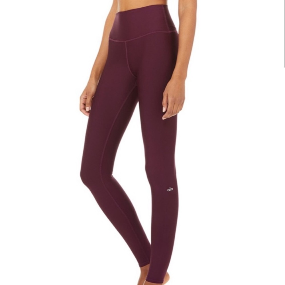 Alo Yoga High Waist Airlift Legging - Black Plum